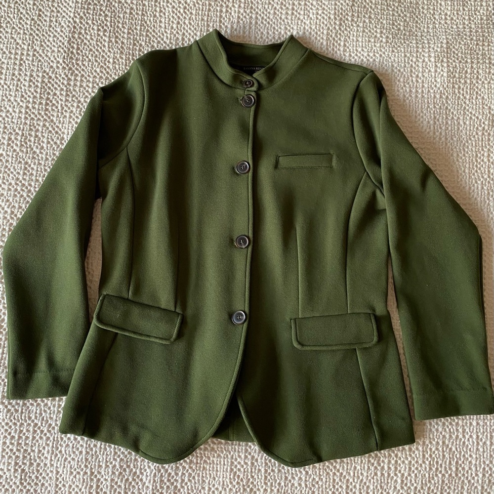 COPY - Banana Republic Factory Olive Green Women's military style knit Jacket
